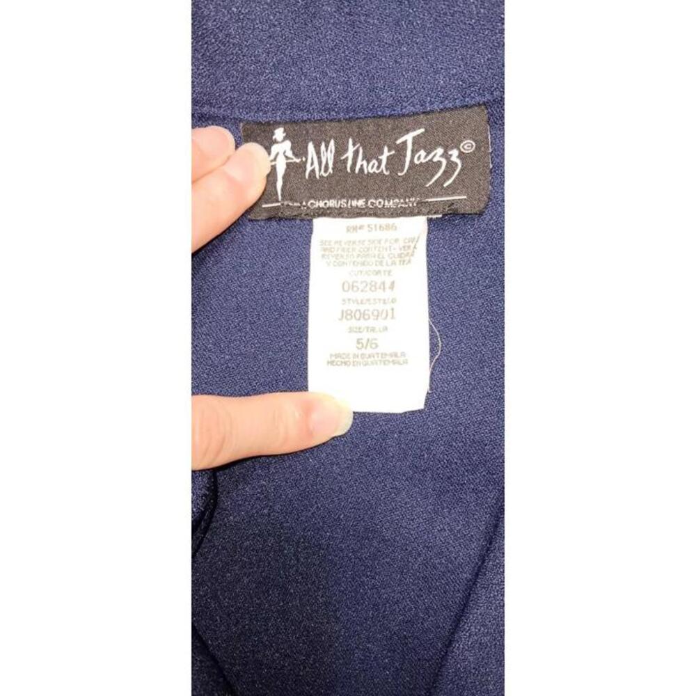 All That Jazz Chorus Line Company Button Vest Women's Size 5/6 Navy Blue Formal - Picture 2 of 10